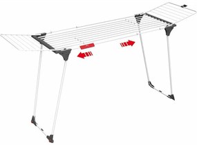 Estendal Vileda Infinity Extensível Alumínio Branco (257 x 57 x 100 cm)