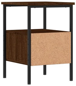 Mesas de cabeceira 2 pcs derivados de madeira carvalho castanho