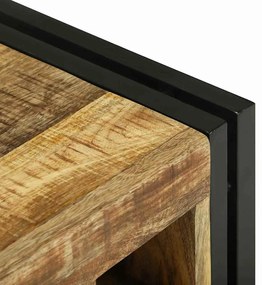 Apoio de Vinho 46x35x27,5 cm em Madeira Sólida de Mangueira Resistente