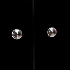 Aparador Snow de 83 cm - Preto - Design Escandinavo