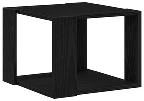 Mesa de Centro de madeira de engenheiro preto 40x40x30 cm