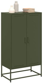 Aparador alto 68,5x38,5x123,5 cm aço verde azeitona