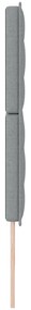 Cabeceira Design Linhas Cinza Claro 200 cm Tecido