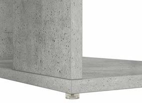 Secretária Cinza Cinza Concreto