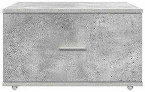 Gabinete de Gavetas Cinza Concreto Concreto Médio Portas