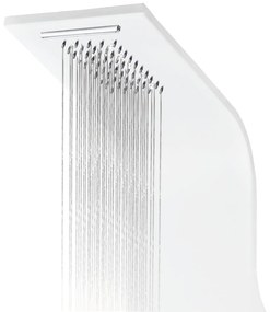 Coluna de duche em alumínio 20x44x130 cm branco