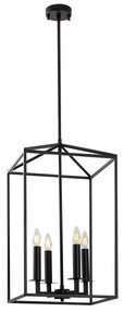 Candeeiro de Teto Till – Preto – 35 x 35 x 107 cm