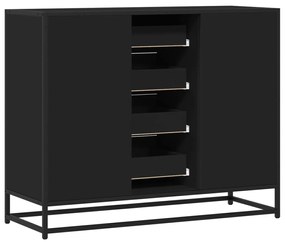 Aparador 92x35x76 cm derivados de madeira preto