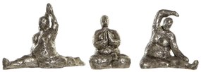 Figura Decorativa Dkd Home Decor Dourado Resina Yoga Moderno (11 X 22,5 X 17 cm) (3 Unidades)