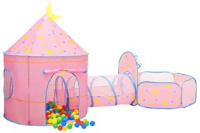 Tenda de brincar infantil 301x120x128 cm rosa