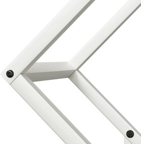 Suporte para lenha 50x25x50 cm aço laminado a frio branco