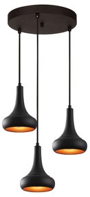 Chandelier Berceste – Preto – 40 cm