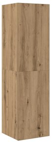 Conjunto de armário TV parede 4 pcs madeira carvalho artisiano