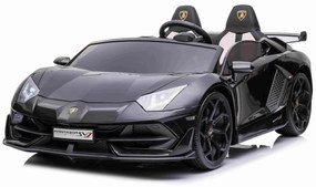 Carro elétrico para Crianças Lamborghini Aventador 12V 2 Lugares portas de abertura vertical, motor 2 x 12V, bateria 12V, controle remoto 2,4 Ghz, rod