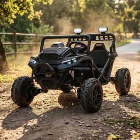 Carro elétrico para Crianças 3 a 8 anos, 12V 4x4 Buggy Sport OUTLAND, Rodas de espuma EVA, Controle remoto Preto