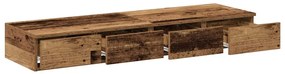 gavetas de cama vidaXL madeira antiga 120x36,5x16,5 cm madeira engenhe