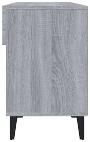 Sapateira 102x35x55 cm derivados de madeira sonoma cinza