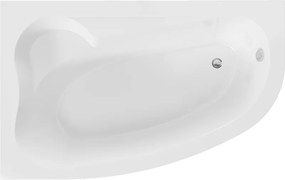 Mexen Westa banheira de canto esquerda 160 x 100 cm, branca - 560116010001