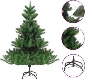 vidaXL Árvore de Natal artificial 120 cm abeto caucasiano verde