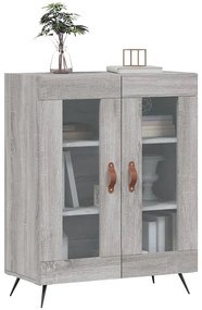 Aparador 69,5x34x90 cm derivados de madeira cinzento sonoma