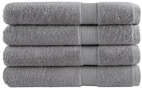 Toalhas premium SOLUND 4 pcs 100x200 cm 600 gsm cinzento