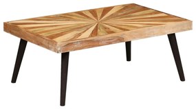 Mesa de centro madeira de mangueira maciça 90x55x36 cm