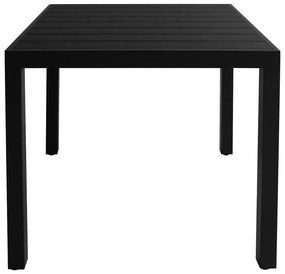 3 pcs conjunto de jantar para jardim preto e castanho