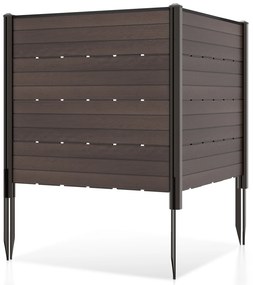 Guarda-sol cantilever de 300 cm com rotação de 360° e inclinação ajustável - bege
