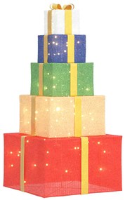 vidaXL Decoração de Natal caixa de presente 250 LED branco quente