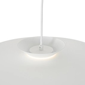 Candeeiro de suspensão design branco com LED regulável em 3 níveis - Pauline Design,Retro