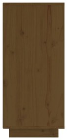 Aparador 60x34x75 cm madeira de pinho maciça castanho mel