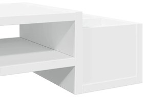 Suporte monitor arrumação 100x27x15cm derivados madeira branco