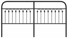 Cabeceira de cama 180 cm metal preto