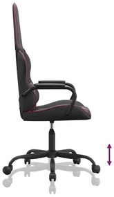 Cadeira gaming massagens couro artificial vermelho-tinto/preto