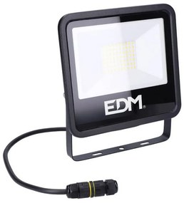 Projector LED Edm Preto 50 W 4000 Lm 6400K