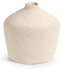 Kave Home - Jarra Candida de algodão maché bege 20 cm