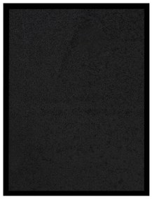 Tapete de porta 40x60 cm preto