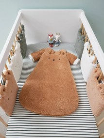 Agora -30%: Saco de bebé com mangas amovíveis, Urso Green Forest bege medio liso