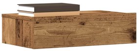 vidaXL Mesa de cabeceira madeira velha 60x35 cm madeira engenharia