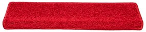 Tapetes de escadas 20 pcs 65x21x4 cm vermelho