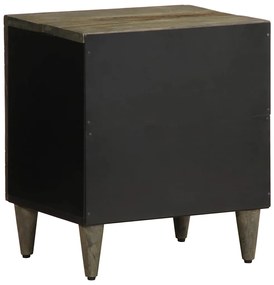 Mesas de cabeceira cinzento claro 2 pcs 40x33x46 cm