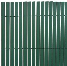 Cerca de jardim dupla face PVC 90x500 cm verde