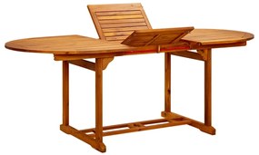 Mesa de Jardim  200 x 100 x 75 cm Madeira Maciça de Acácia