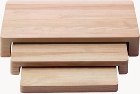 Tabuleiros de servir em madeira de freixo artesanal Collective, conjunto de 3