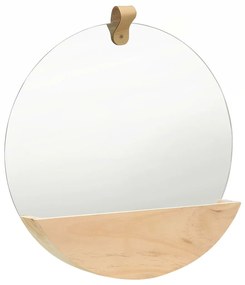 Espelho de parede em pinho maciço 35 cm