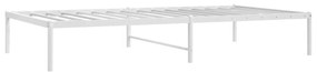 Estrutura de cama 100x190 cm metal branco