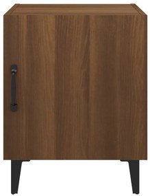 Mesa de cabeceira derivados de madeira carvalho castanho