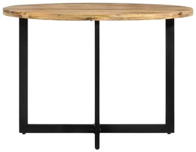 Mesa de jantar 110x75 cm madeira de mangueira maciça