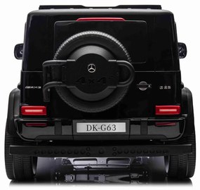 Carro elétrico para crianças Mercedes-Benz G63 AMG 4x4² 2 lugares 12V, Leitor MP3 com entrada USB/AUX, Rodas Borracha com suspensão, Bancos em pele, C