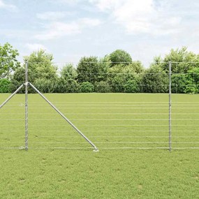 vidaXL Cerca de Campo 1,5 x 25m Aço Galvanizado
